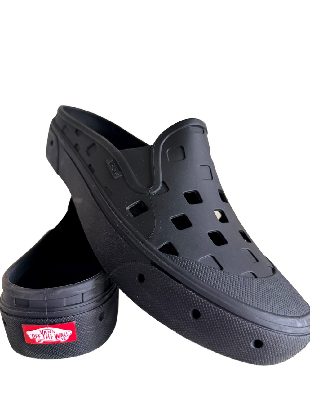 Vans Slip-On Mule TRK Black Foam Water Shoes Clogs - Men's Size 11 EUC